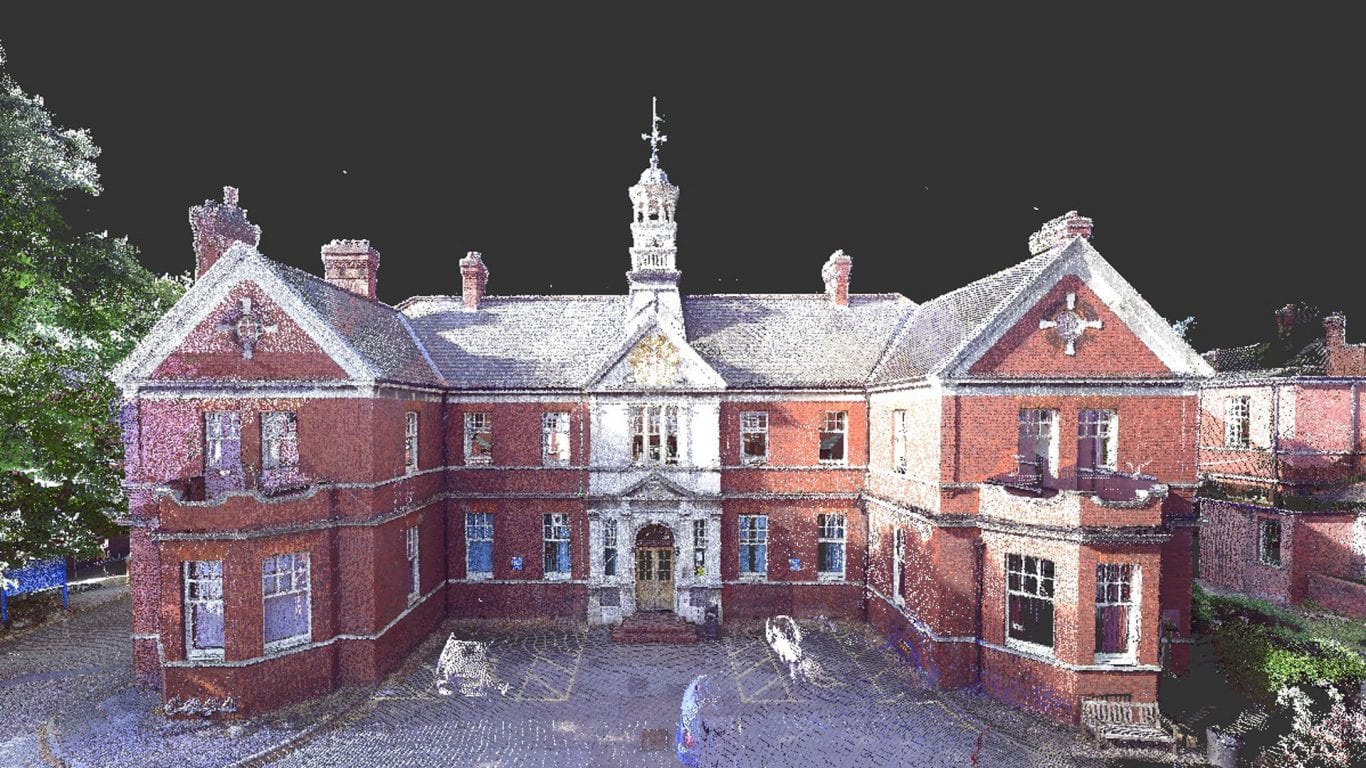 Point cloud survey of Goodmayes Hospital