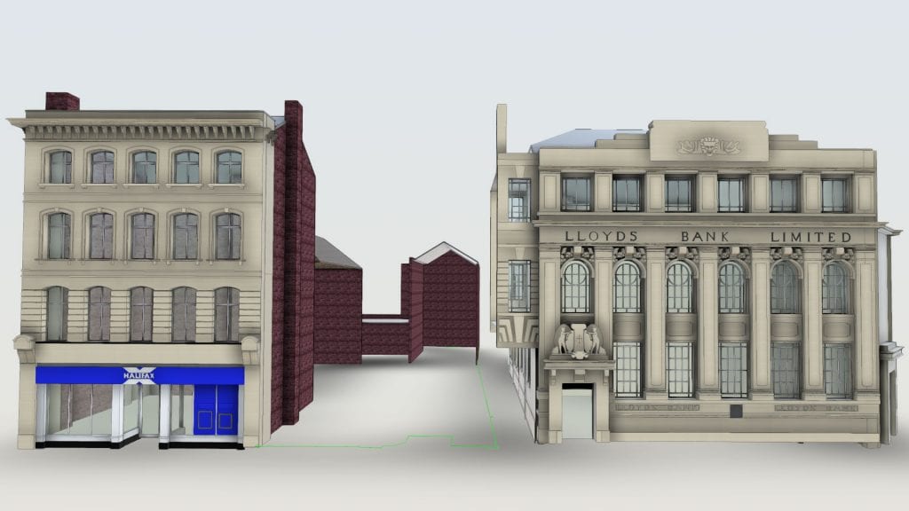 Architectural survey & 3D model Gentleman's Walk Norwich