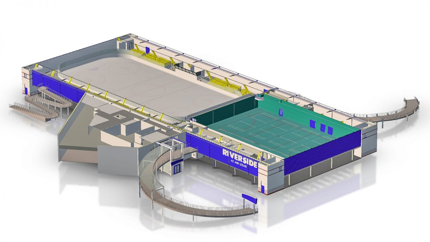 3D model of Chelmsford Leisure Centre