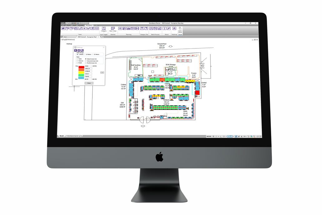 CADS StoreSpace® retail space planning heat maps