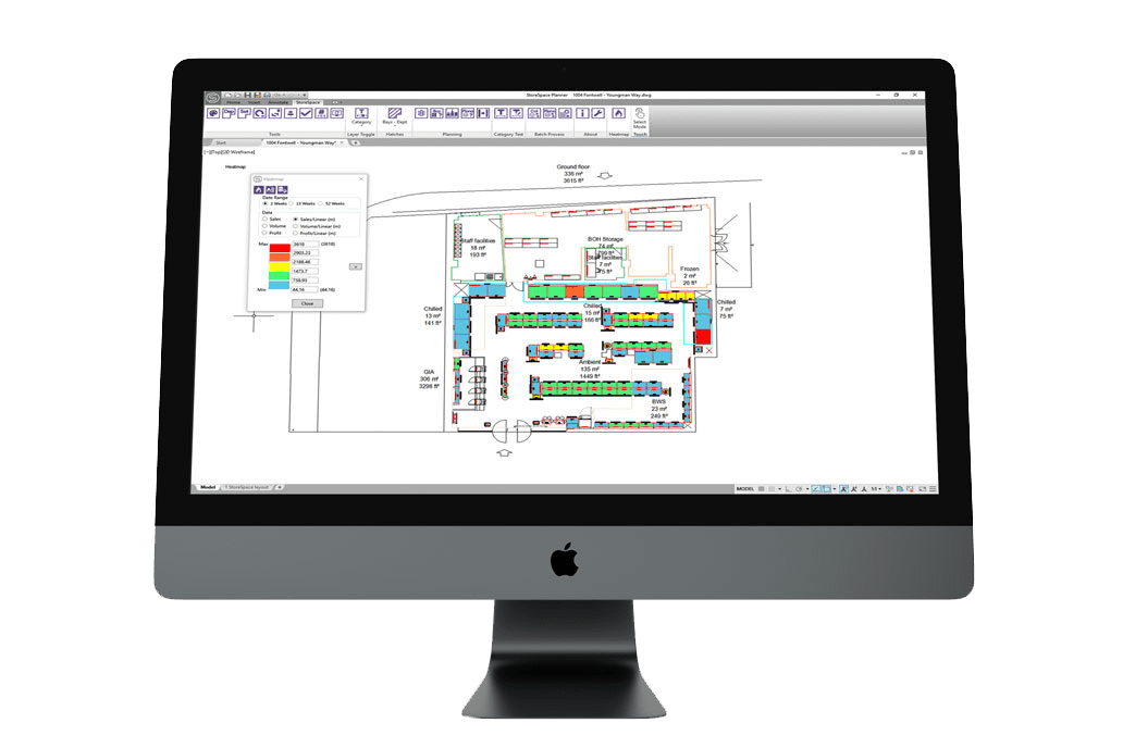 StoreSpace allows retailers to use sales data to see their best-performing areas