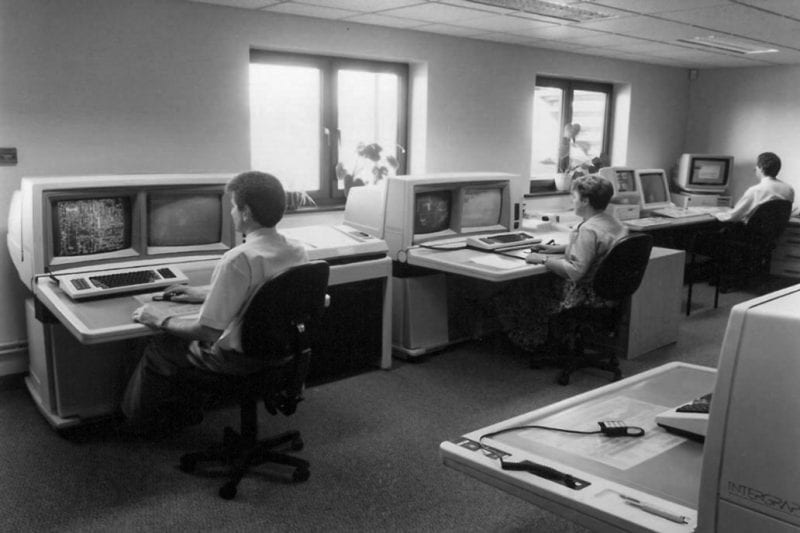 CAD machines in the 90's