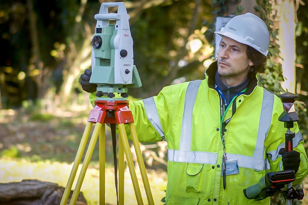 Expert professional surveyors completing complex building surveys
