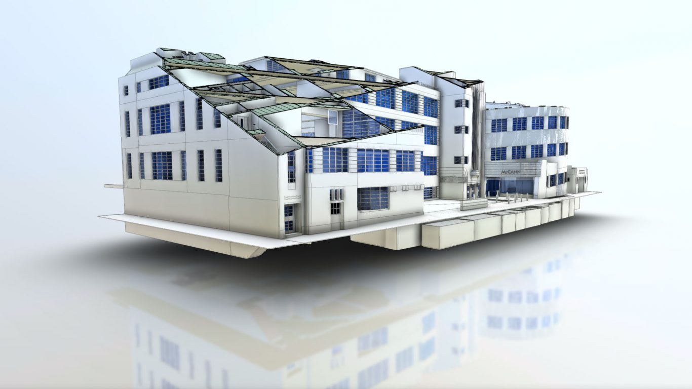 Laser survey Revit® building model for BIM project by CADS