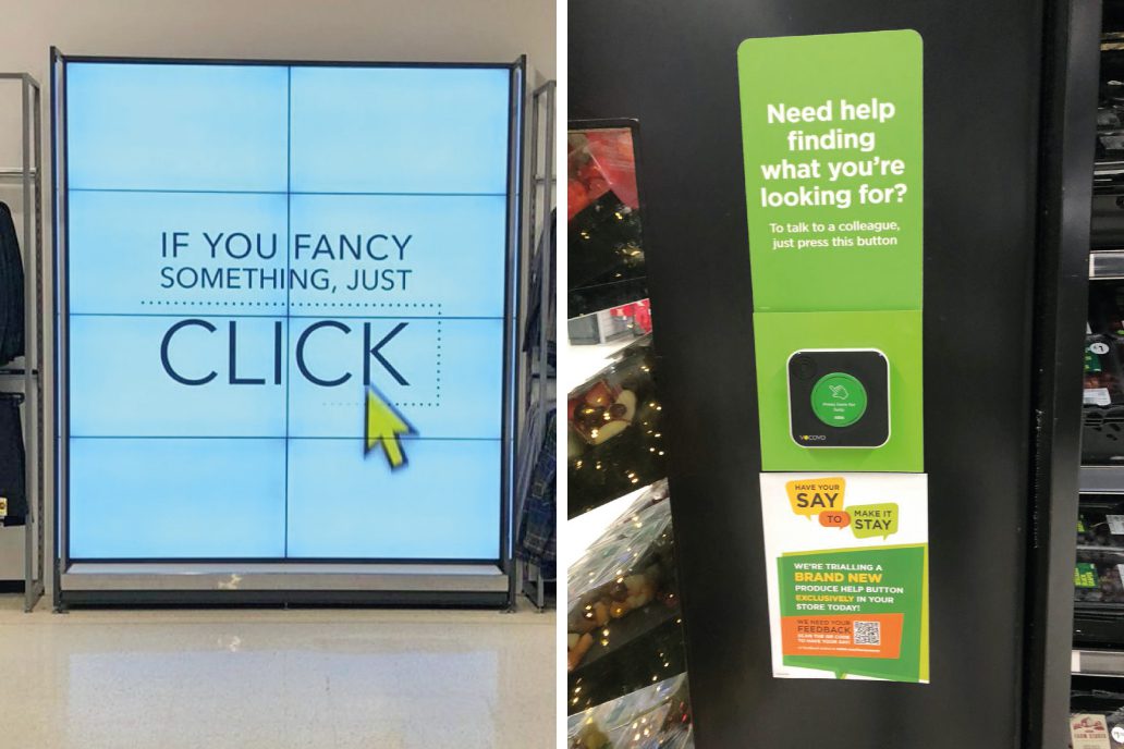 Interactive technology at Asda's Stevenage Concept Store