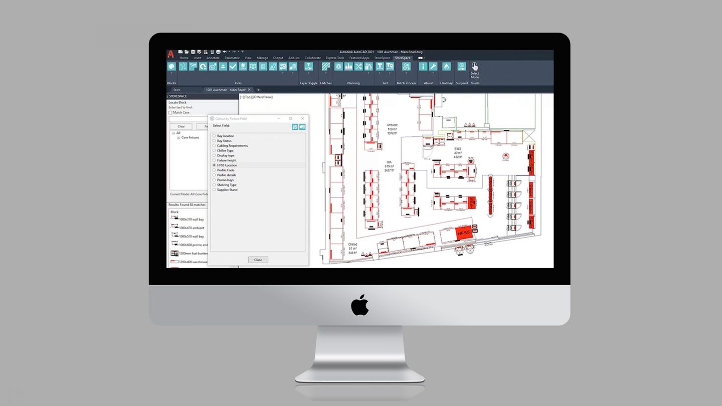 HFSS areas in StoreSpace®