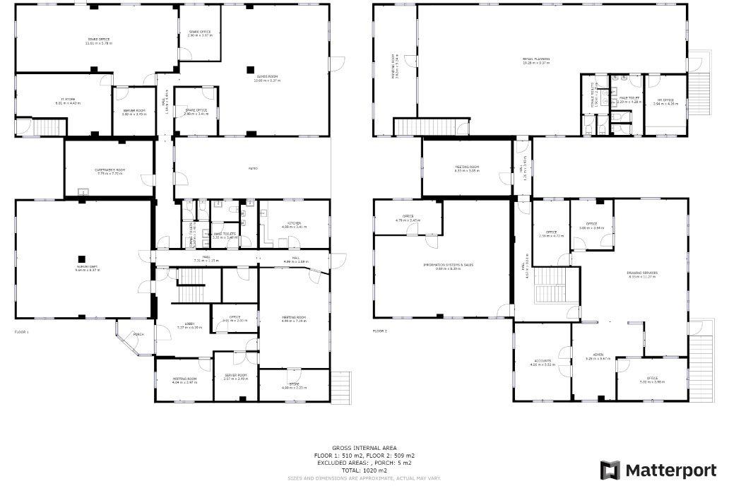 Matterport schematic